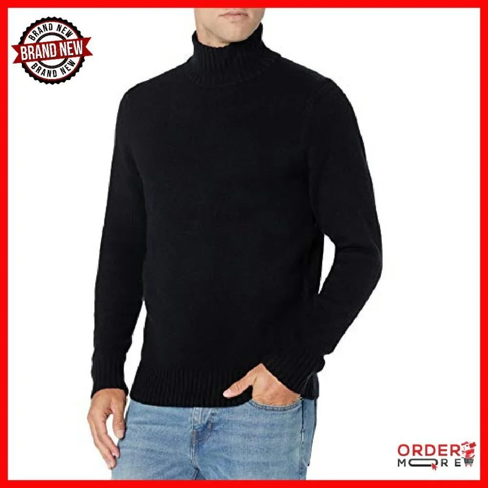 Men's Soft Touch Turtleneck Sweater, Regular Fit, Cotton Blend
